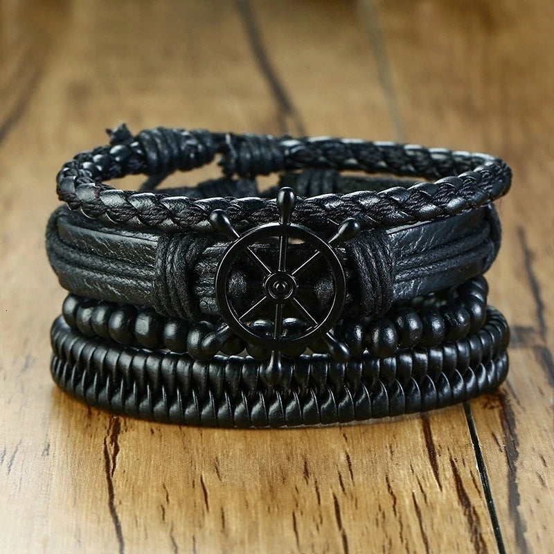 Handmade Braided Leather Wrap
